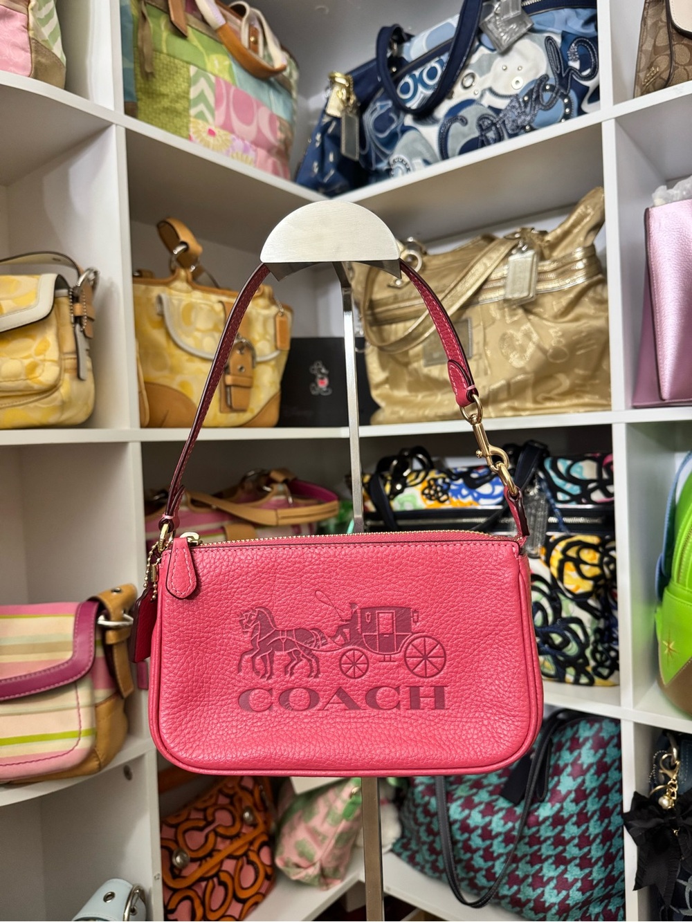 Coach Raspberry Nolita 19 Horse & Carriage Bag